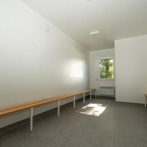 Binnenkant modulaire unit – kleedruimte